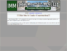 Tablet Screenshot of intermountainmfg.com